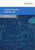 Das Produkt GEFEG.Portal wird durch Wolken als Symbol für Cloud/Internet und andere Zeichnungselemente dargestellt.